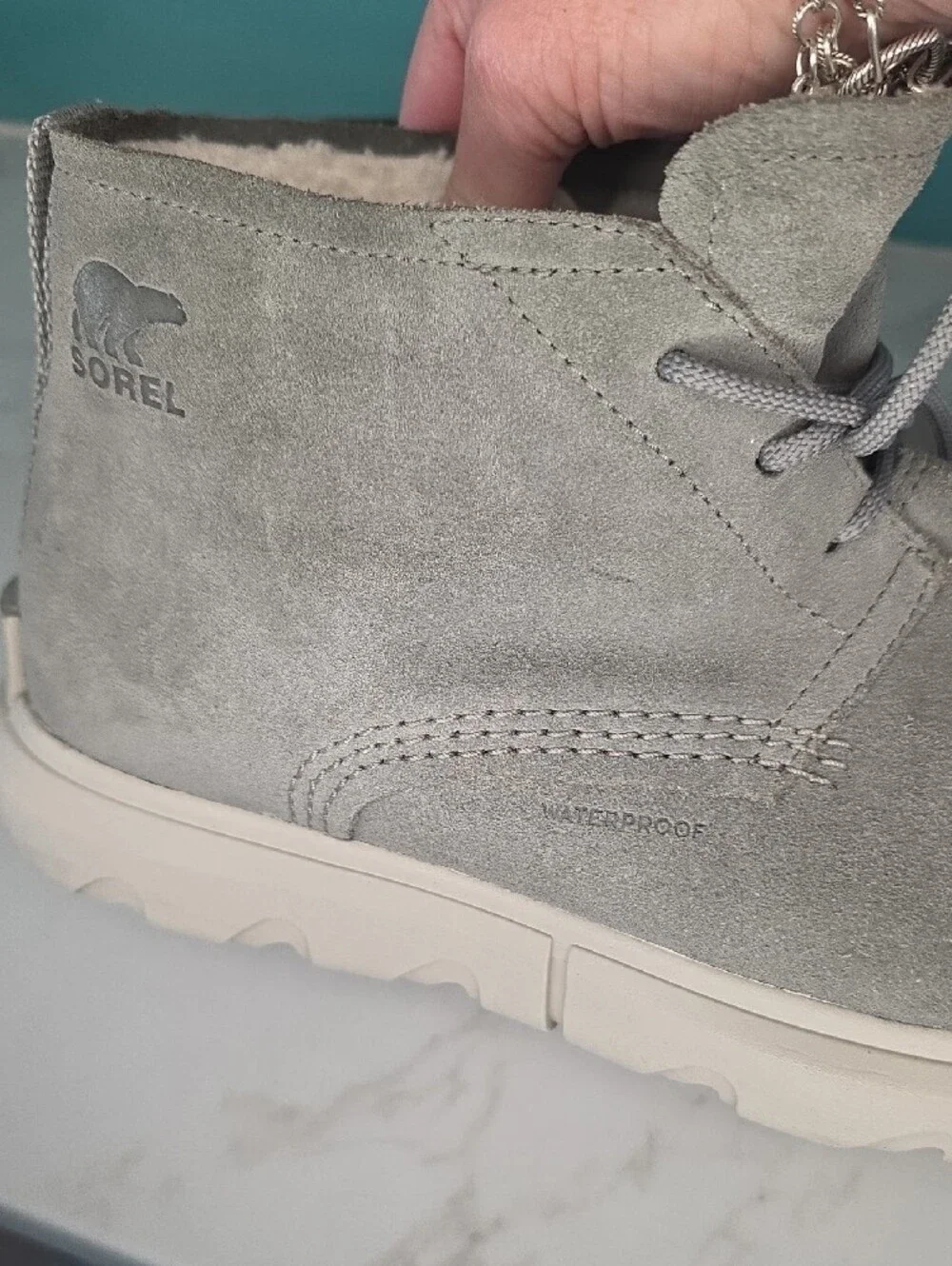 Sorel Explorer Next Drift Waterproof Gray Suede Boots